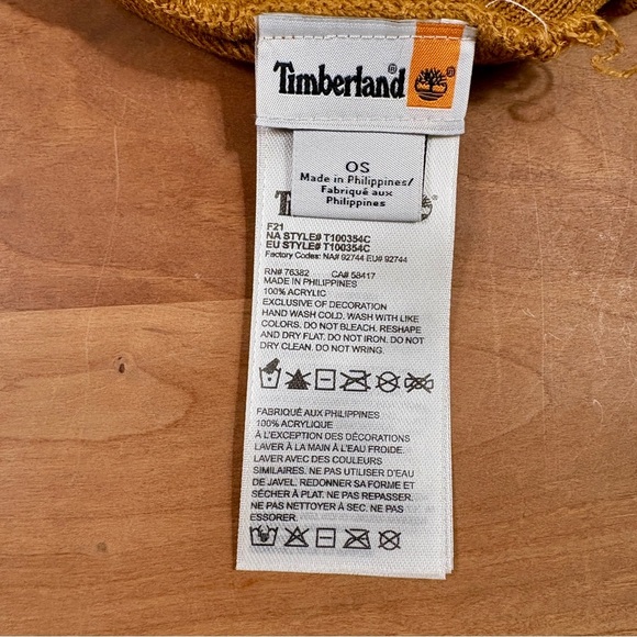 Timberland Men's Women's Unisex Timberland Authentic Cuffed Beanie with Logo - Picture 3 of 9